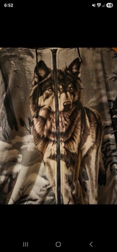 Wolf fleece jacket - wolf,