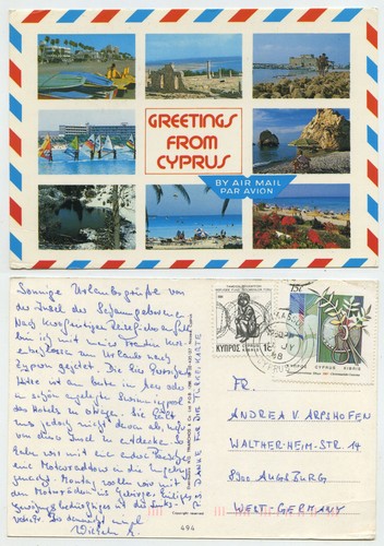 48338 greetings from cyprus - -,