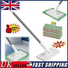 Disposable Dust Mop with 4 Reusable Cloths for Easy Cleaning and Dust Control👍