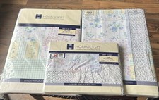 Horrockses Bedding Pillow Curtain Set Luxury Percale BedLinen Quilt  Floral Lace