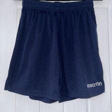 Macron Navy Football/training Sports Shorts Men’s Size Small