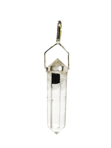 Clear quartz with black - with,