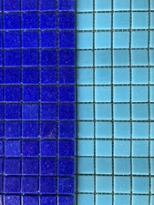 Blue mix 225 vitreous - blue, glass