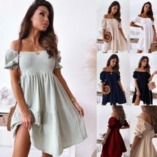 Womens Summer Ruffle Dress