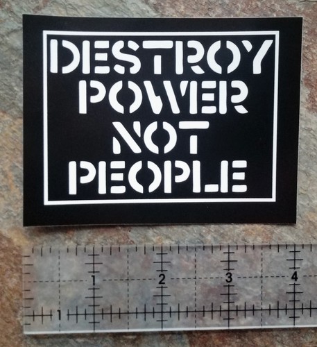 4x3 crass anarchy sticker - 4x3",