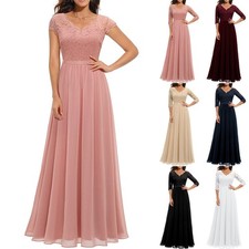 Womens Formal Lace V Neck