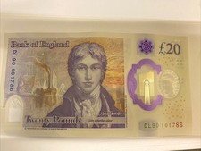 Rare 786 Holy Islamic Number  £20 note with Unique Serial Number number 786