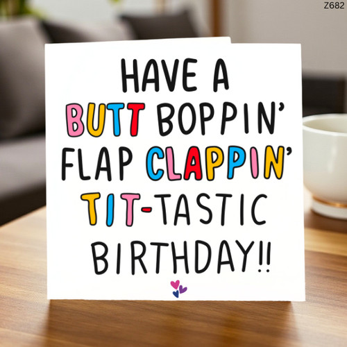Rude funny birthday card for - card,