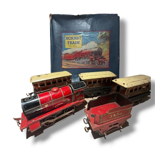 Hornby gauge tinplate loco - tinplate, &