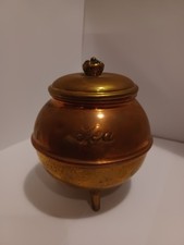 Vintage Mid-Century Brass Tea