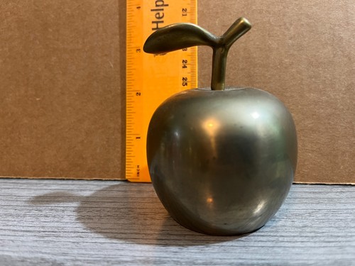 Vintage solid brass apple bell - vintage,