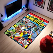 Vintage Captain America Rug |