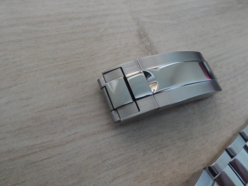 Solid steel 16mm folding clasp - solid,