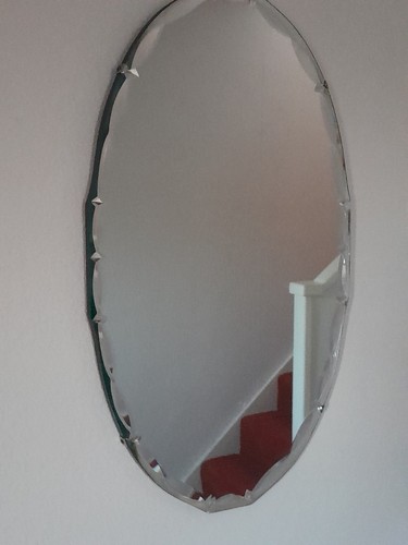 Vintage 1950s oval scalloped - 1950s,