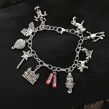 1 wizard Of Oz Charm Bracelet, Ruby Slippers, Dorothy