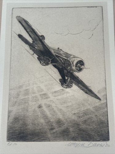 Antique etching lockheed - antique,