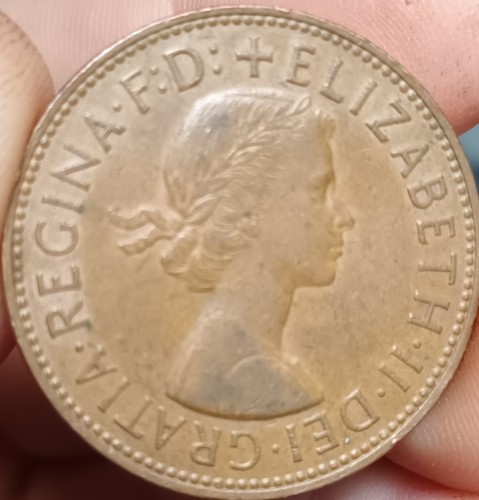 British pre decimal one - pre, penny