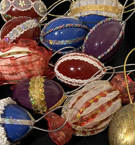 Vintage real blown eggs - real,