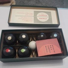 Vintage B & A Carpet Bowls