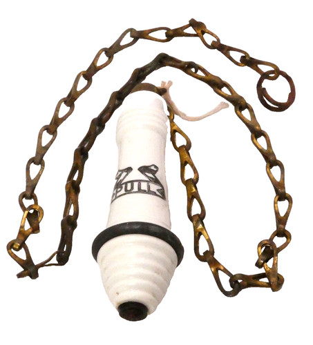 Antique toilet pull - antique,