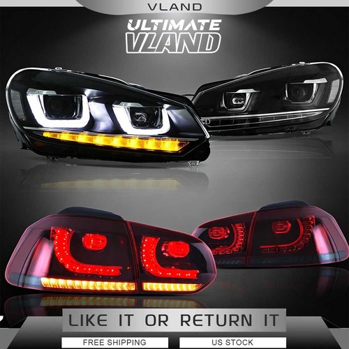 Vland led drl headlights - vland, &