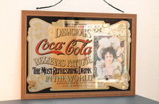 Vintage Large Coca Cola Framed