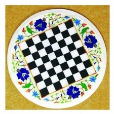18" Marble Chess Coffee Table