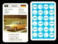 1 x info card Audi 100 LS car