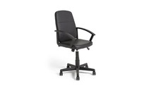 Brixham Faux Leather Office Chair - Black