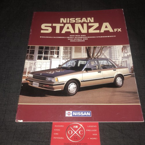 Nissan stanza brochure - brochure, jdm
