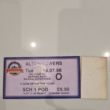 Alton Towers theme park 1998