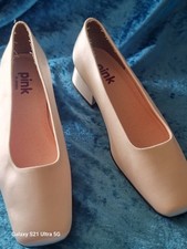 Pink By Paradox Bridal Shoes Ivory Satin Size 5.5