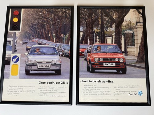 Framed original mk2 golf - framed,