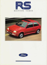 Ford RS Range 1990 Ed 3 UK Brochure Fiesta Escort RS Turbo Sierra Cosworth 4x4