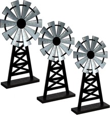 Set of 3 Rustic Wooden