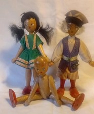3 X Vintage Polish Wooden
