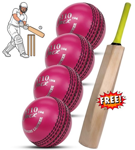 Leather cricket balls 5oz - 4x,