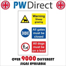 SIGN WARNING SHEEP GRAZING