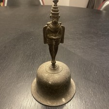 Vintage Garuda Hanuman Indian Double Faced Hindu Ghanta Puja Bell