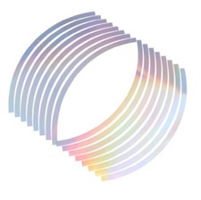 Iridescent Silver Motorbike