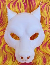 Half mask therian Wolf including ears