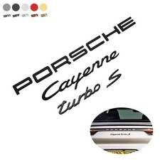 For Porsche Cayenne Turbo S Letters Rear Badge Emblem Deck Lid Nameplate