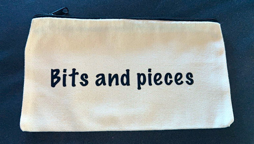 Black zip pencil case with - pencil,