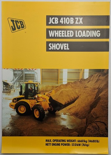 Jcb 410b wheeled loading - 410b, zx