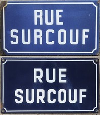 Old French enamel street sign