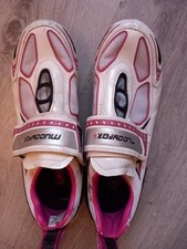 Muddy Fox Tri100 Cycling Shoes Mens'/Women’s UK 7 Black White Pink