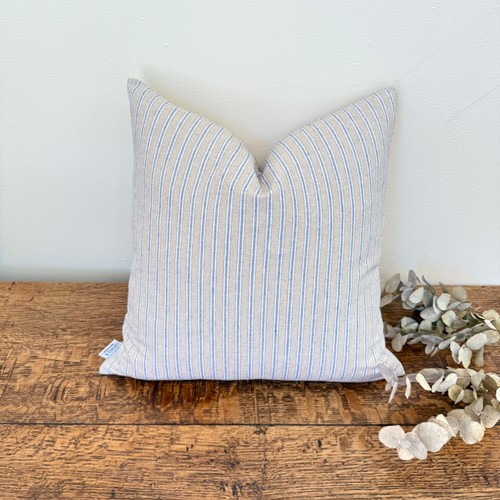 1591 handmade blue ticking - 1591.,