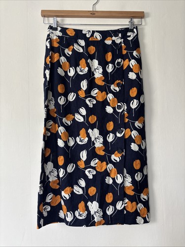 Laura ashley navy blue orange - laura,