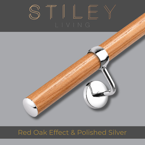 Stiley living red - stiley, oak/polished