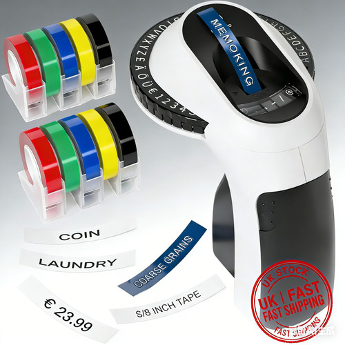 Dymo omega embossing label - 3d,